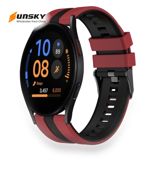 Two Color Sports Silicone Watch Band — Bands, Samsung