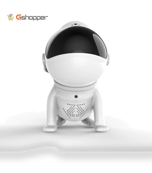 Astronaut Space Dog Bluetooth Speaker with Star Projection Light — Portable Audio