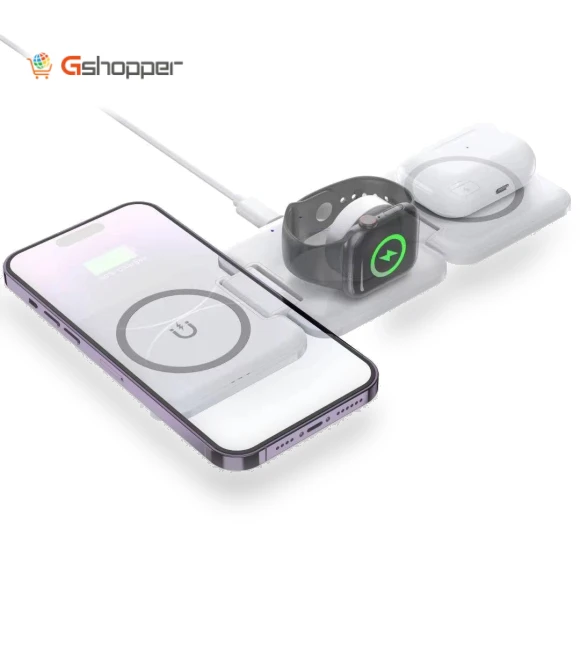 Folding 3-in-1 Wireless Charger — Chargers
