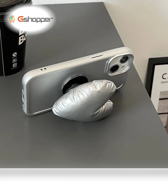 Solid Color Decompression Air Cushion Cell Phone Rings — Gadget Essentials