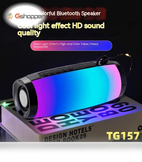Wireless Bluetooth Speaker with LED Melody Colorful Light — Portable Audio