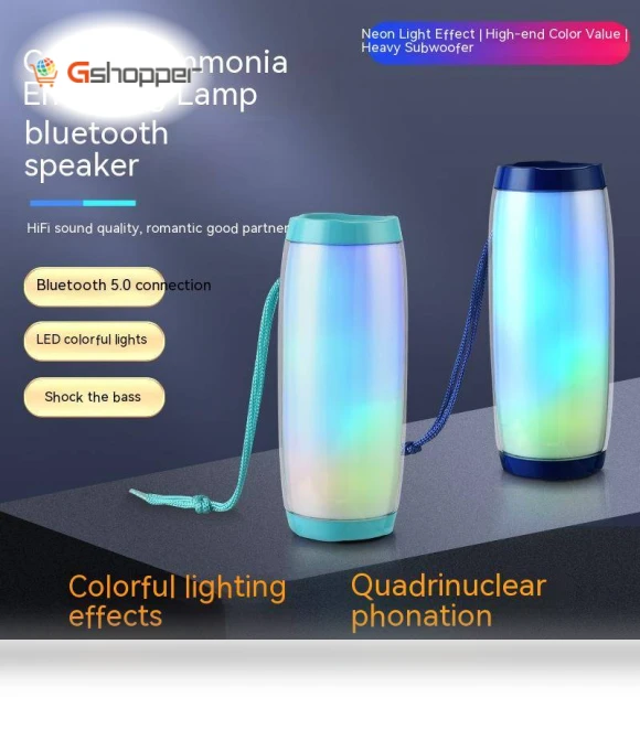 Wireless Bluetooth Speaker with LED Melody Colorful Light — Portable Audio