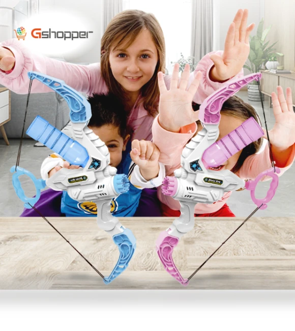 Bubble Bow and Arrow Water Gun Two-in-One Electric Light Bubble Machine — Bubble Toys, Douyin