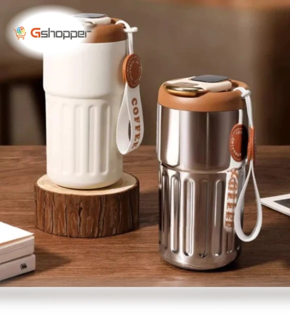 Coffee Thermos With Temperature Display — Beverage Warmers