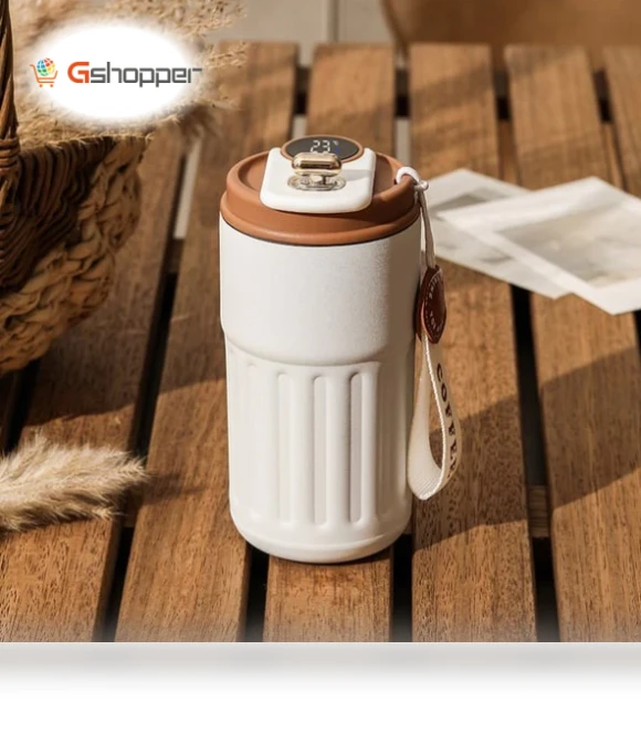 Coffee Thermos With Temperature Display — Beverage Warmers