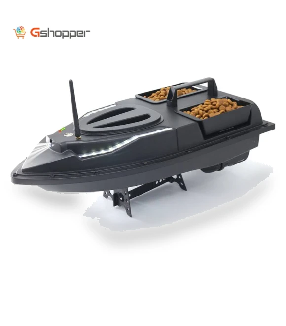 Dual Hoppers Bait Boat With Cool Turning Light and Constant Speed Cruise Mode — Fishfinders, Flytec