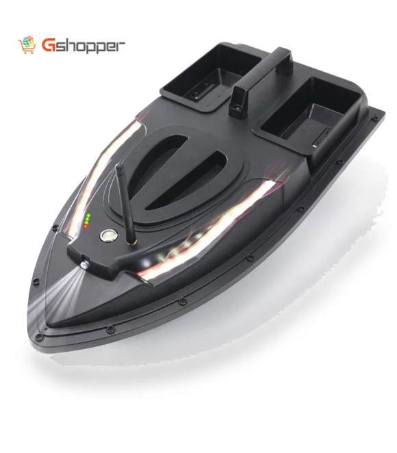 Dual Hoppers Bait Boat With Cool Turning Light and Constant Speed Cruise Mode — Fishfinders, Flytec