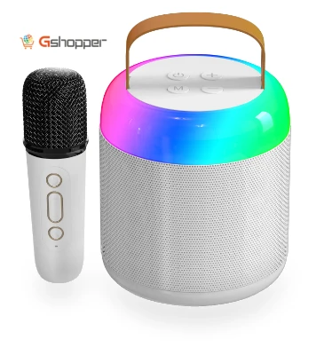 Home Theater Speaker with RGB Light and Wireless Microphone — Portable Audio, VIMAI