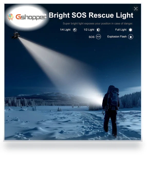 Rugged Smartphone with Camping Lights — Accessory Kits, FOSSiBOT