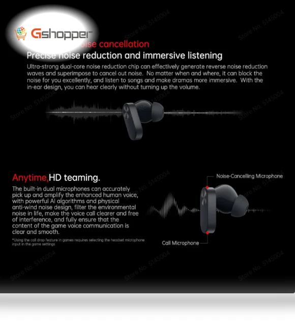 TWS Earphone with Active Noise Cancelling — In-Ear Headphones, OnePlus
