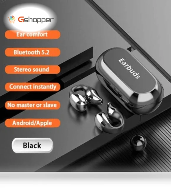 Wireless Ear Clip Bone Conduction Headphones — Over-Ear Headphones