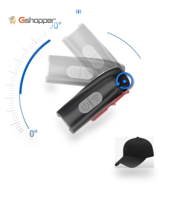 USB Charging Fishing Light Brim Headwear Hat Clip Light — Flashlights