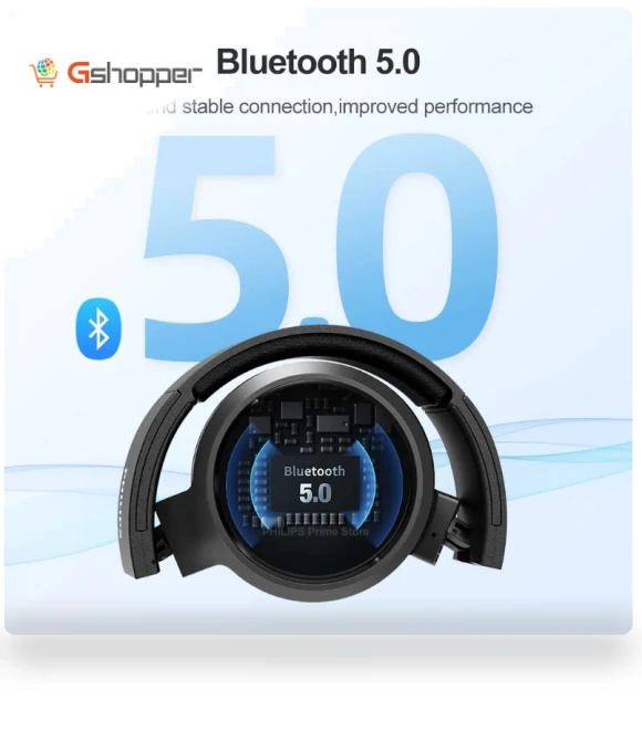Wireless Bluetooth Headphones with Bass Plus Touch — In-Ear Headphones, Philips