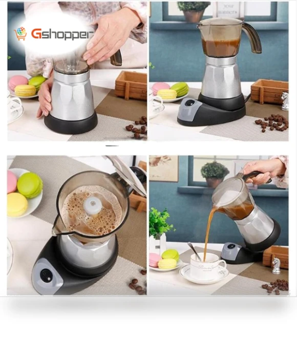 Aluminum Alloy Electric Mocha Coffee Maker Filter — Brewing Excellence