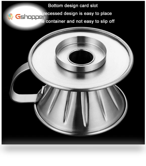 Double-layer Stainless Steel Pour-over Coffee Filter — Reusable