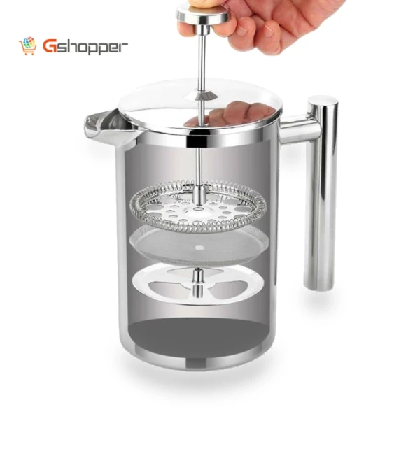 French Pressure Coffee Pot — Brewing Excellence