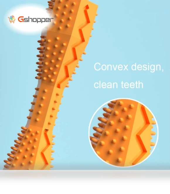 Hexagonal Molar Teeth Cleaning Stick Pet Toothbrush — Dental Care