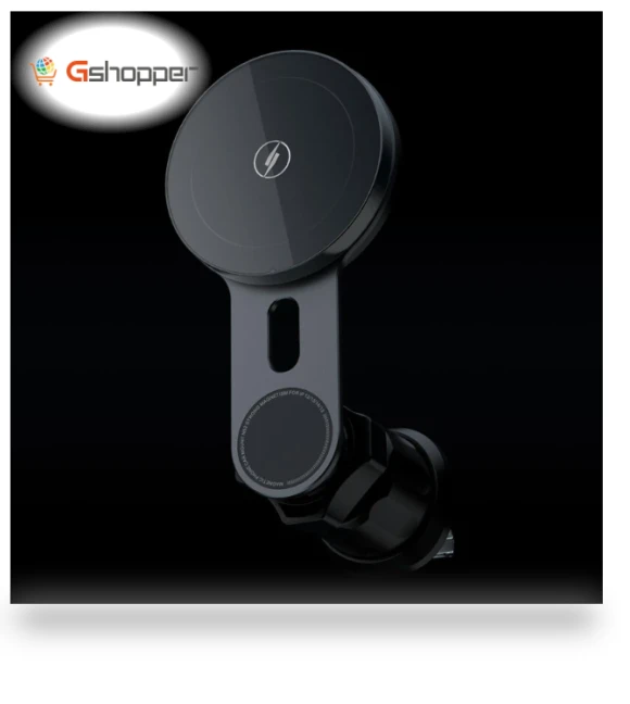Magnetic Car Cordless Charger Mount with Atmosphere Lighting — Dashboard Installation Kits, iFORCE