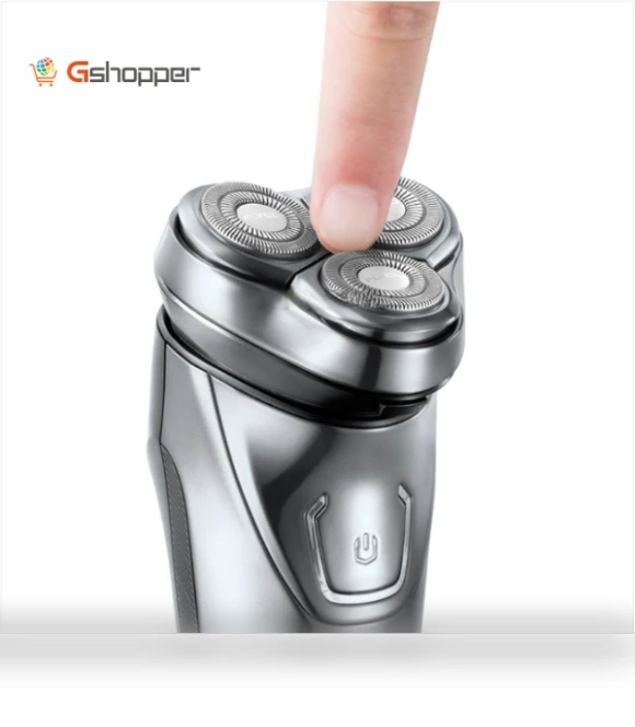 Universal Voltage Double Ring Three Knife Head Electric Shaver — Grooming Essentials