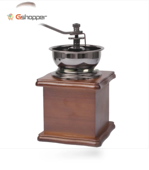 Wooden coffee bean grinder — Electric Blade Coffee Grinders