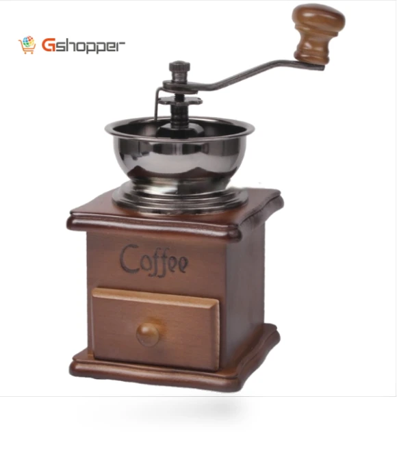 Wooden coffee bean grinder — Electric Blade Coffee Grinders