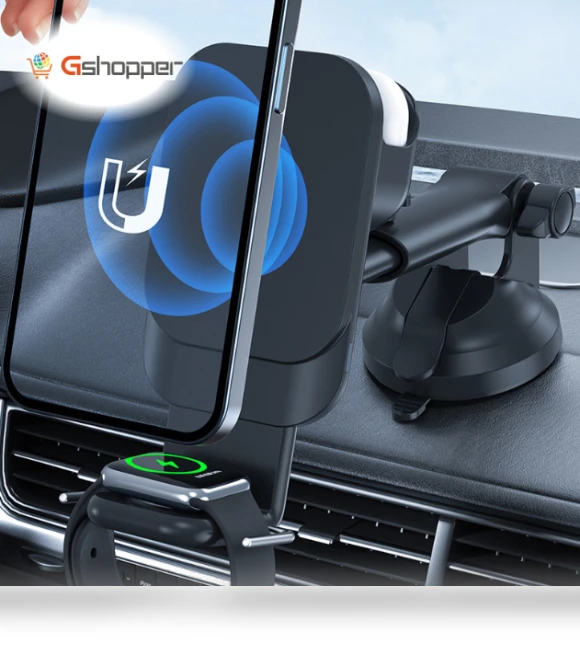 3 in 1 Wireless Charging Bracket for Magsafe Magnetic Watch Headset — Smartwatch Charging Solutions, Baseus