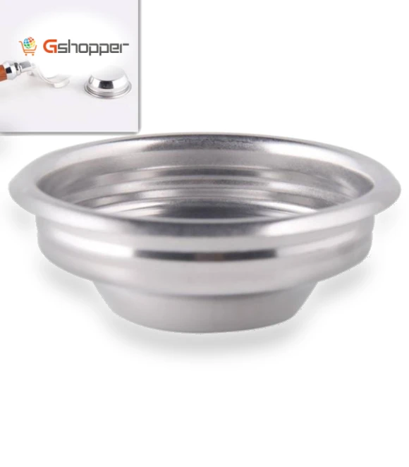 Semi-automatic Coffee Machine Stainless Steel Powder Bowl Brewing Head Filter Bottomless Handle Filter — Replacement Parts