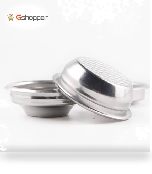 Semi-automatic Coffee Machine Stainless Steel Powder Bowl Brewing Head Filter Bottomless Handle Filter — Replacement Parts