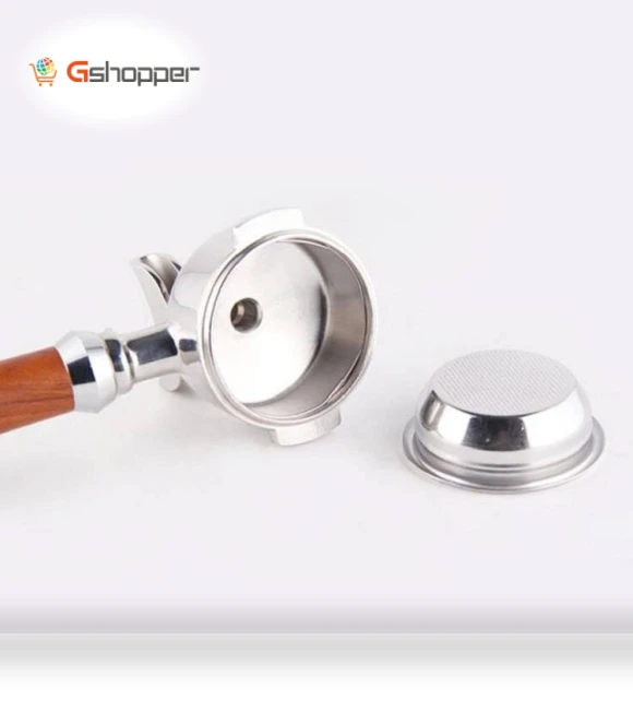 Semi-automatic Coffee Machine Stainless Steel Powder Bowl Brewing Head Filter Bottomless Handle Filter — Replacement Parts