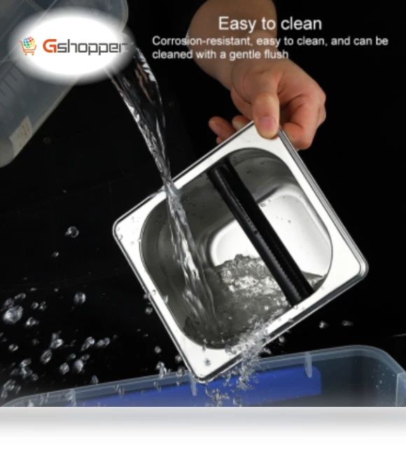 Stainless Steel Coffee Grounds Bucket — Coffee Scoops