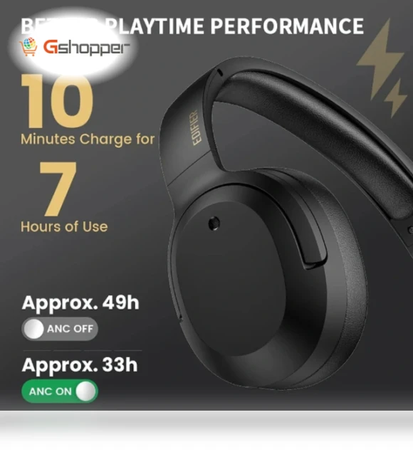 ANC Headset Bluetooth Headphone — In-Ear Headphones, EDIFIER