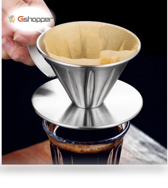 Double-layer stainless steel coffee filter — Permanent