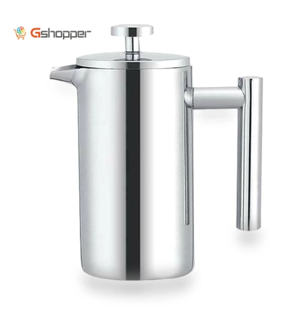 Stainless Steel French Press Coffee and Tea Pot — Brewing Excellence