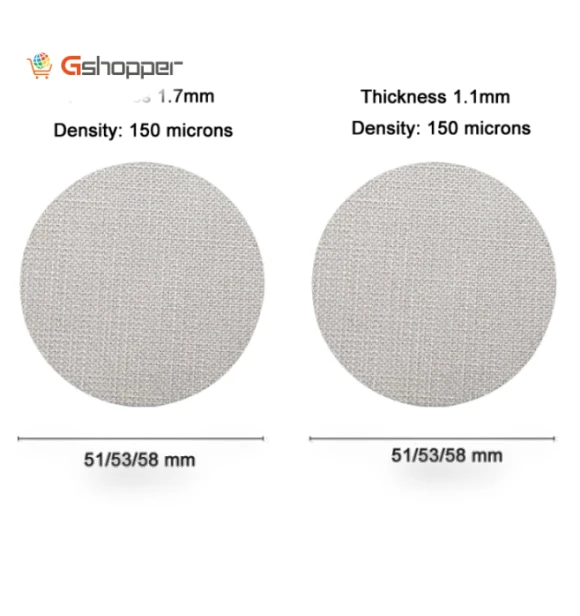 Stainless Steel Sintered Sheet Coffee Splash Filter — Reusable