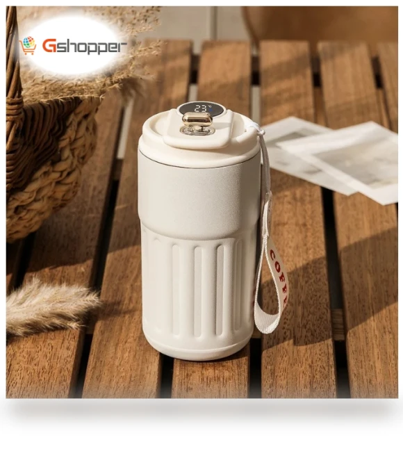 Coffee Thermos with Temperature Display — Beverage Warmers