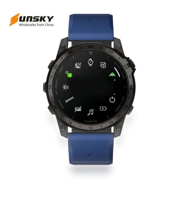 Dual Color Magnetic Quick Release Silicone Watch Band — Bands, Garmin