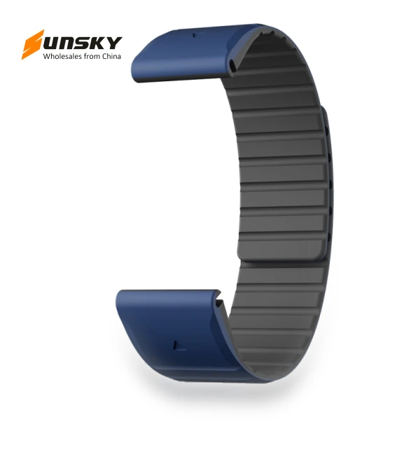 Dual Color Magnetic Quick Release Silicone Watch Band — Bands, Garmin
