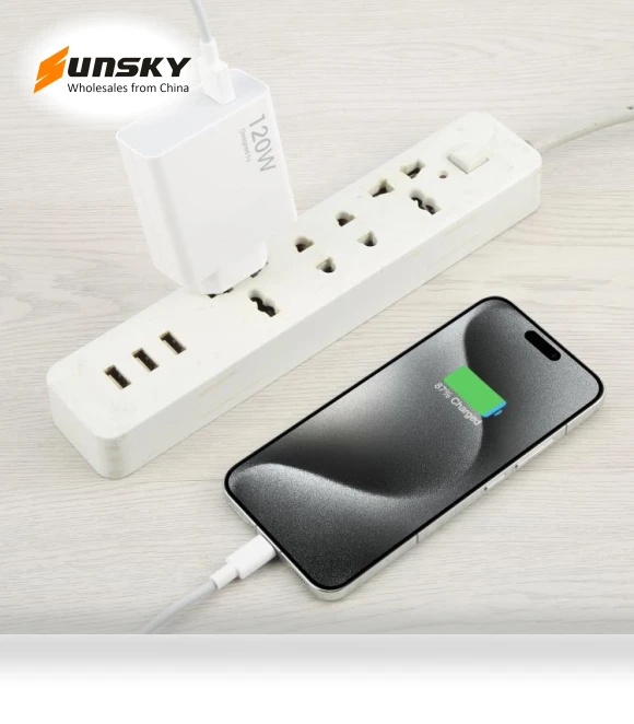 120W USB Fast Charger with 1m USB to Type-C Cable — Chargers