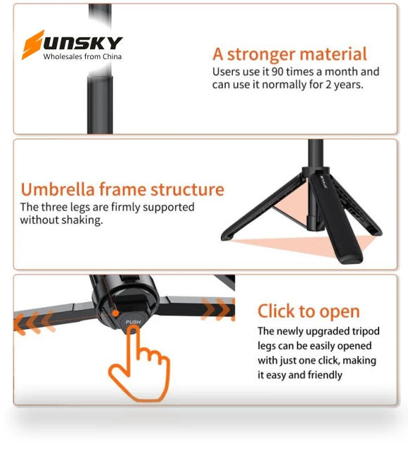 Action Camera Extension Tripod Selfie Stick Stand — Selfie Sticks, PULUZ