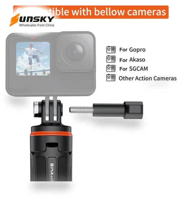 Action Camera Extension Tripod Selfie Stick Stand — Selfie Sticks, PULUZ