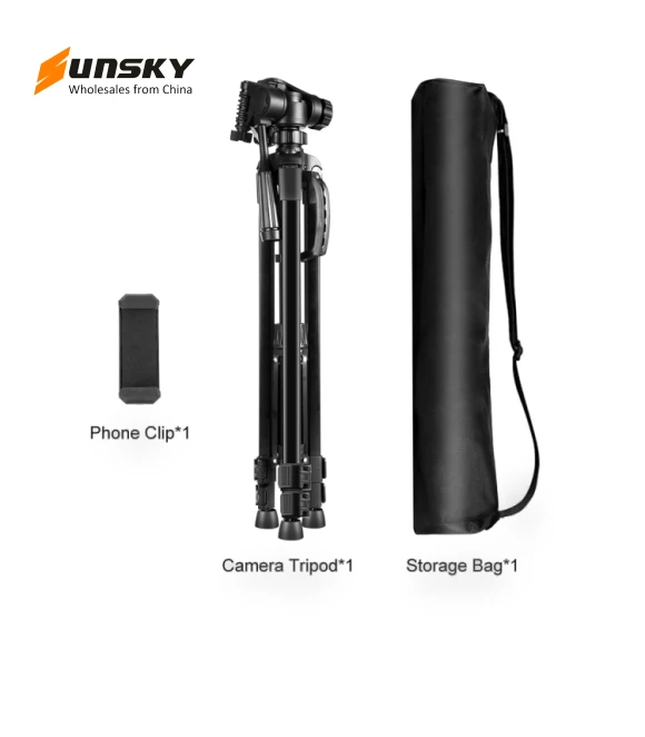 Aluminum Selfie Live Tripod Mount with Three-dimensional Head & Phone Clamp — Camera Supports, PULUZ