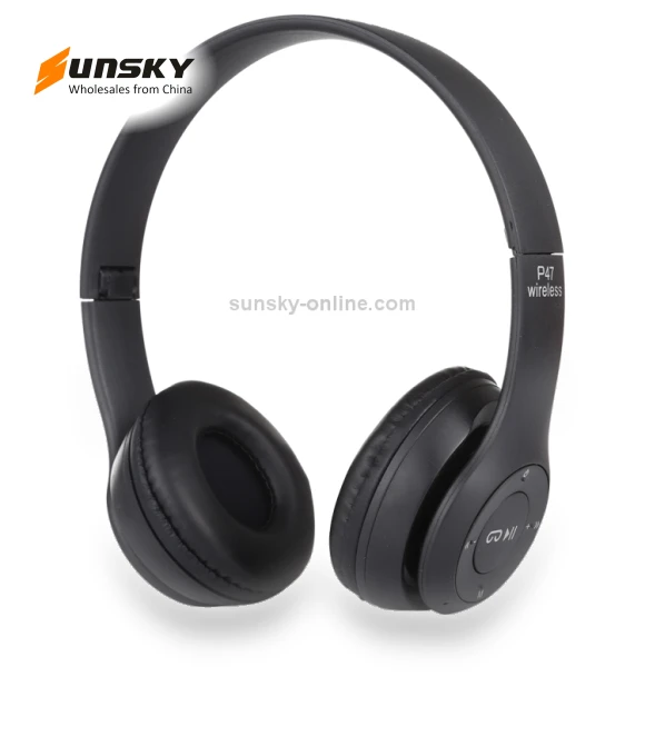 Foldable Wireless Bluetooth Headphone with 3.5mm Audio Jack — In-Ear Headphones