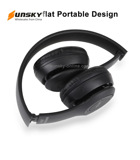 Foldable Wireless Bluetooth Headphone with 3.5mm Audio Jack — In-Ear Headphones