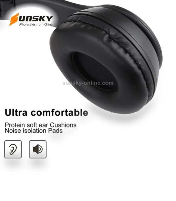 Foldable Wireless Bluetooth Headphone with 3.5mm Audio Jack — In-Ear Headphones