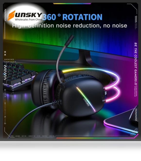 X33 Head-mounted RGB Light E-Sports Gaming Headset — Headsets, ONIKUMA