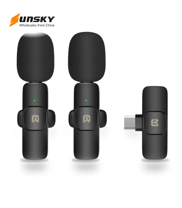 Wireless Lavalier Noise Reduction Reverb Microphones — Audio Capture Devices, PULUZ