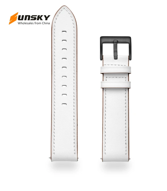 First Layer Leather Sewing Thread Watch Band — Bands, Huawei