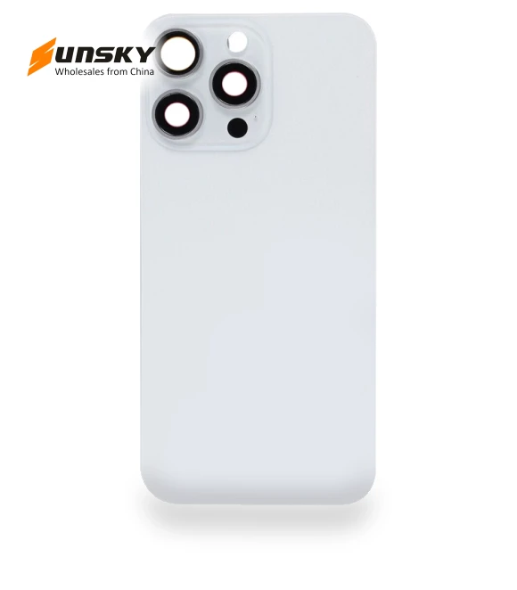 Glass Battery Back Cover with Flash Bracket + Wireless Charging Module — Back Covers