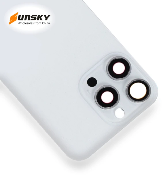 Glass Battery Back Cover with Flash Bracket + Wireless Charging Module — Back Covers