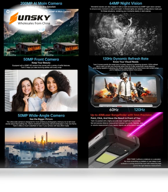 Smartphone with Laser Rangefinder and Night Vision — Mobile Devices & Accessories, Unihertz